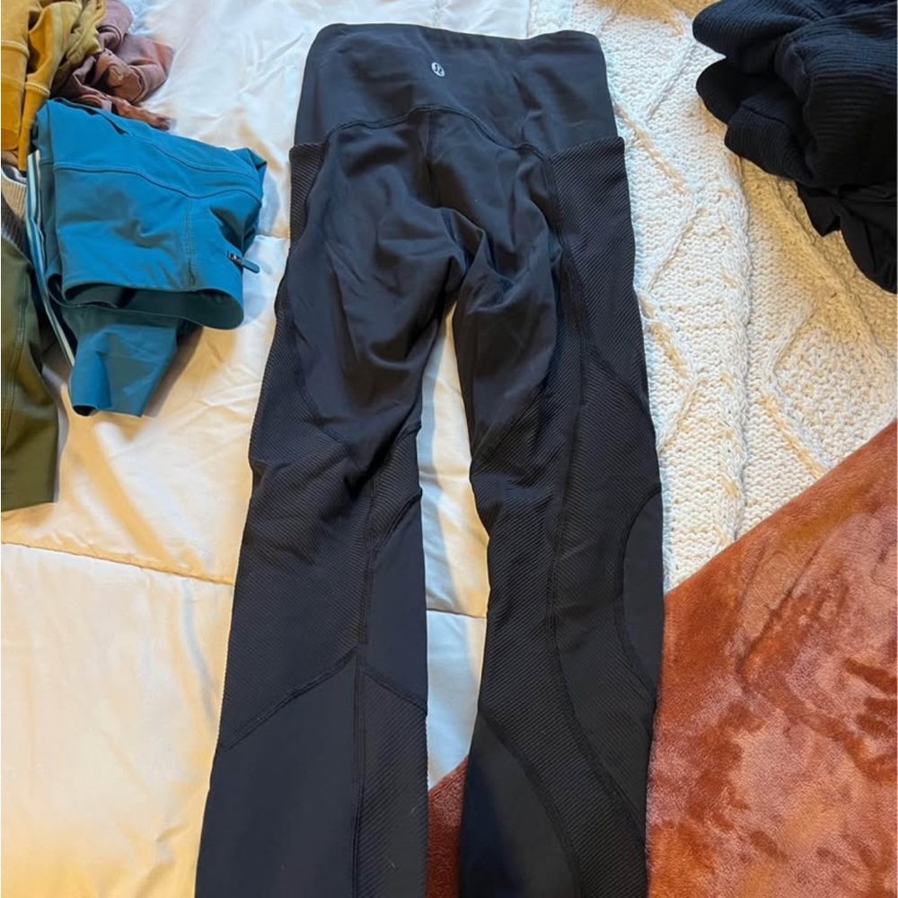 Lululemonn black leggings WORN ONCE!